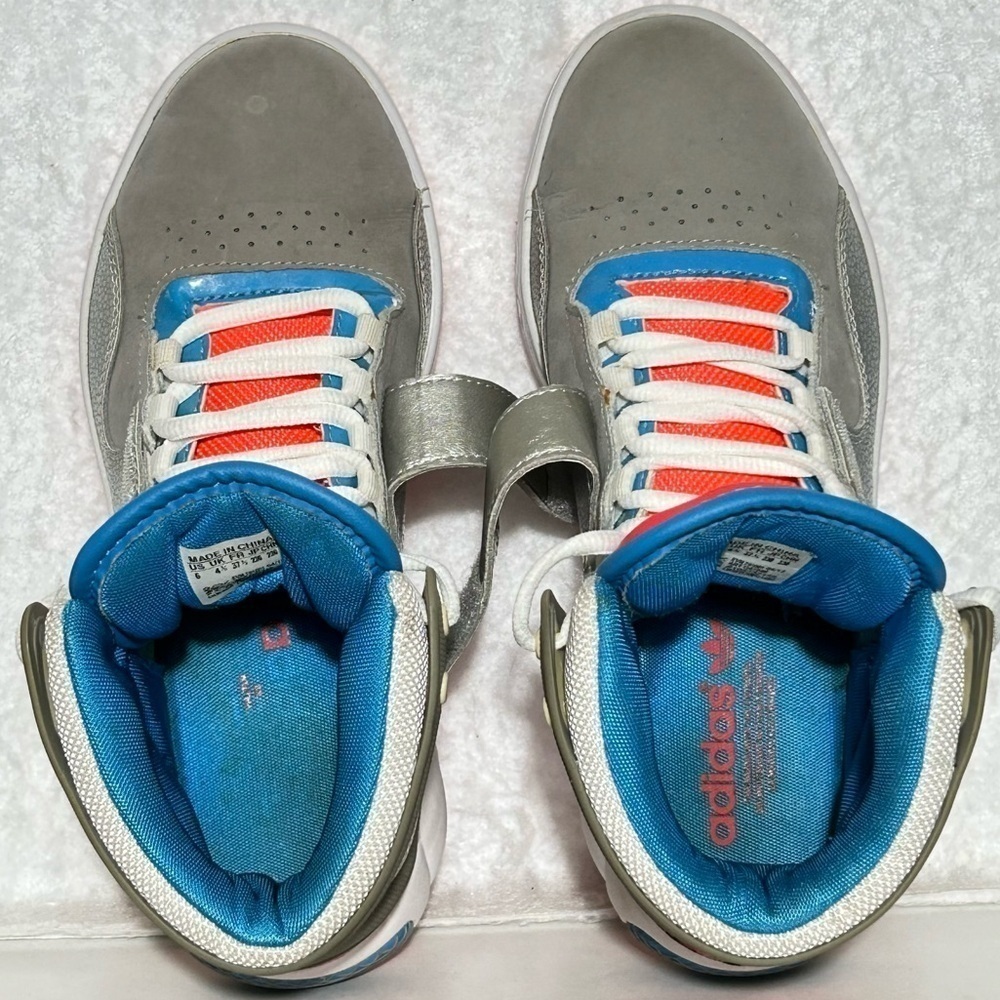 Adidas Womens Grey Roadhouse High Top Basketball Athletic Sneakers Shoes SZ US 6 - Picture 5 of 11